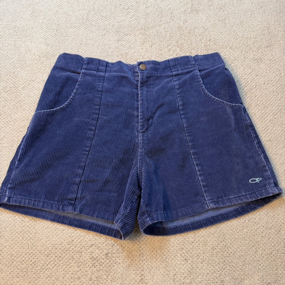 Vintage 1990s Ocean Pacific OP Corduroy Shorts Navy Blue Mens Large 90s Surf